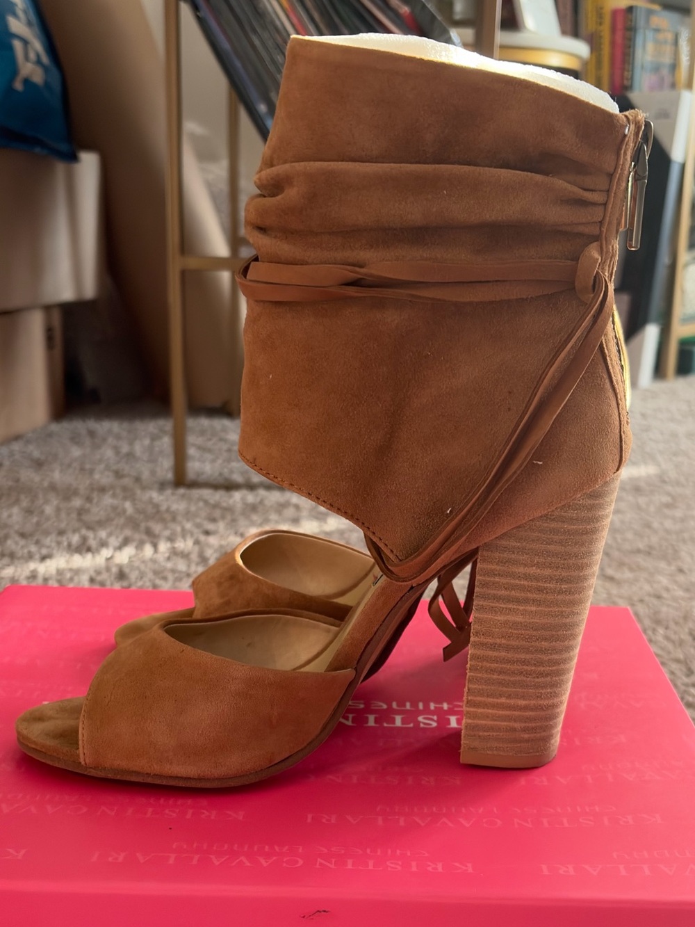 Kristin Cavallari Chinese Laundry ankle boots with ruched detailing - Picture 3 of 5